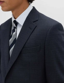 Regular Fit Textured Stretch Jacket