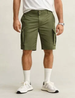Regular Fit Twill Cargo Shorts