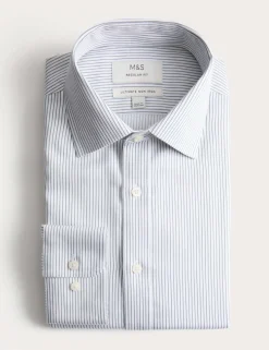 Regular Fit Ultimate Non Iron Cotton Striped Shirt