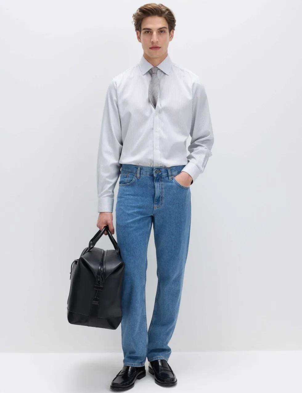 Regular Fit Ultimate Non Iron Cotton Striped Shirt