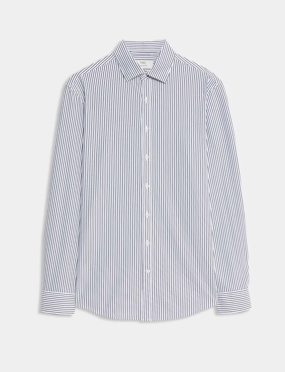 Regular Fit Ultimate Non Iron Jersey Striped Shirt