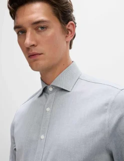 Regular Fit Ultimate Non Iron Cotton Textured Shirt