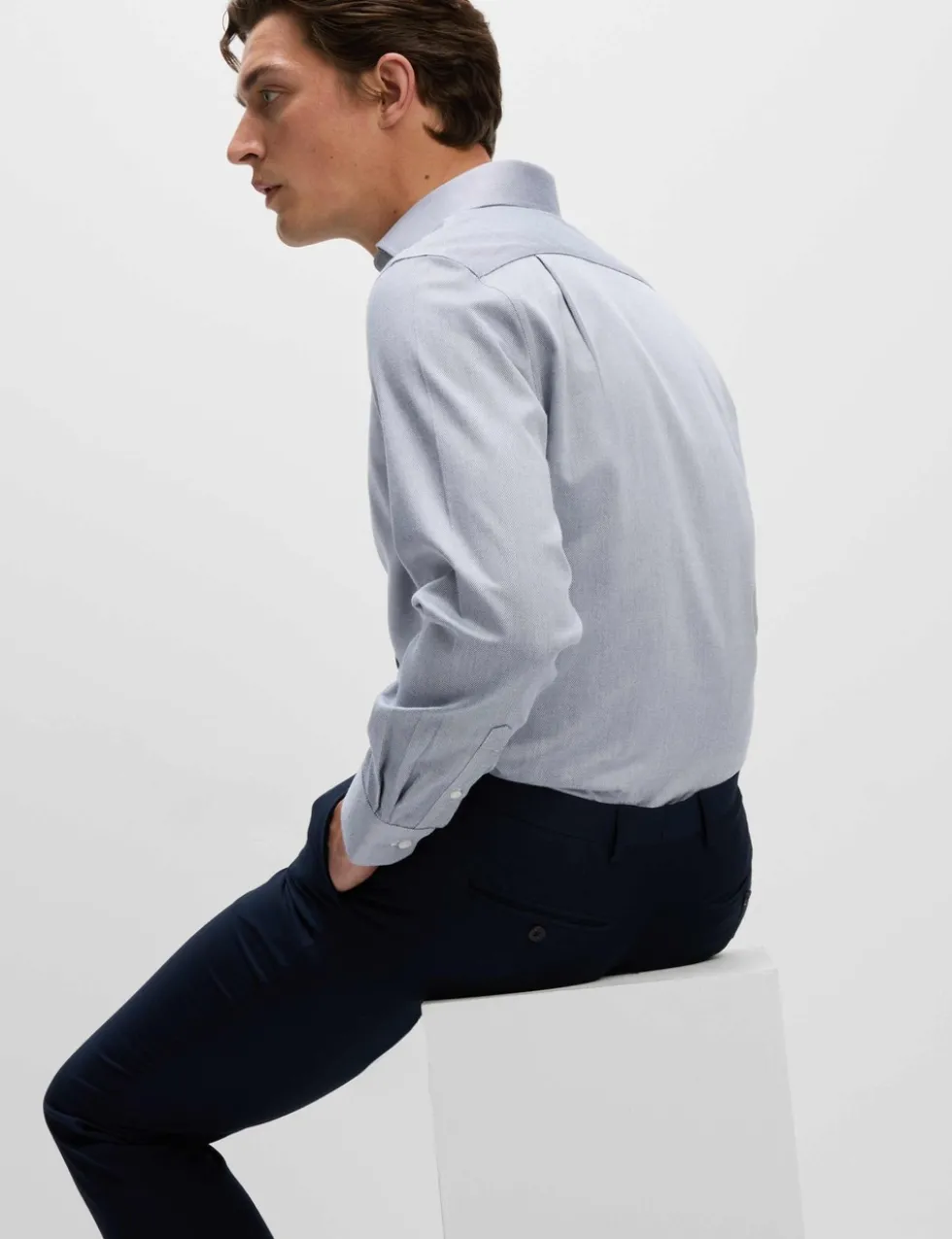 Regular Fit Ultimate Non Iron Cotton Textured Shirt