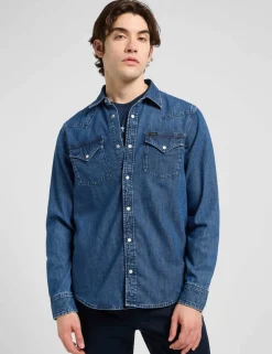 Regular Fit Western Denim Shirt