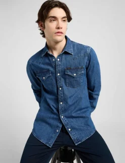 Regular Fit Western Denim Shirt