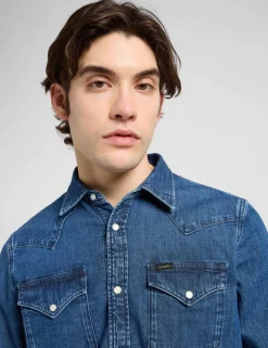 Regular Fit Western Denim Shirt