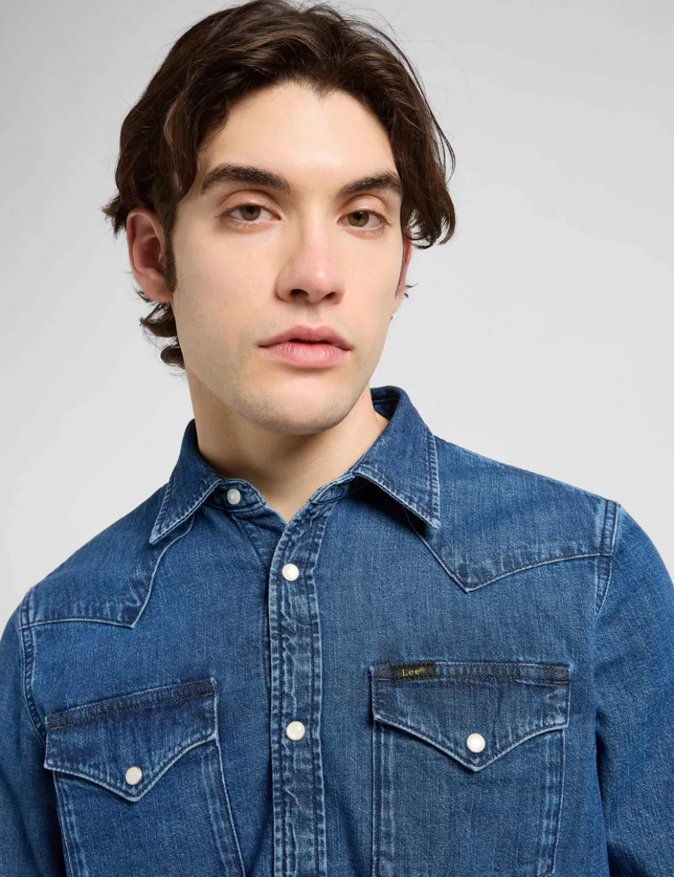 Regular Fit Western Denim Shirt