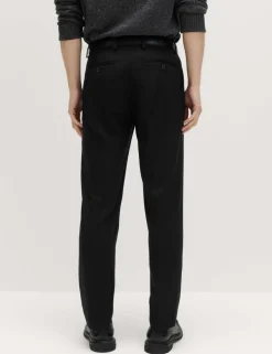 Regular Fit Wool Blend Trousers