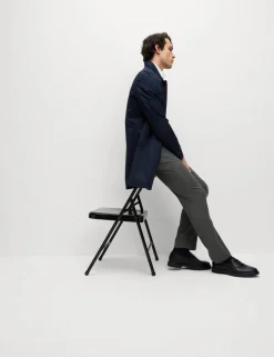 Regular Fit Wool Blend Trousers