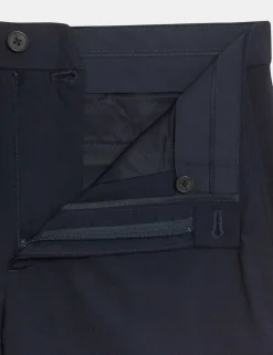 Regular Fit Wool Blend Trousers