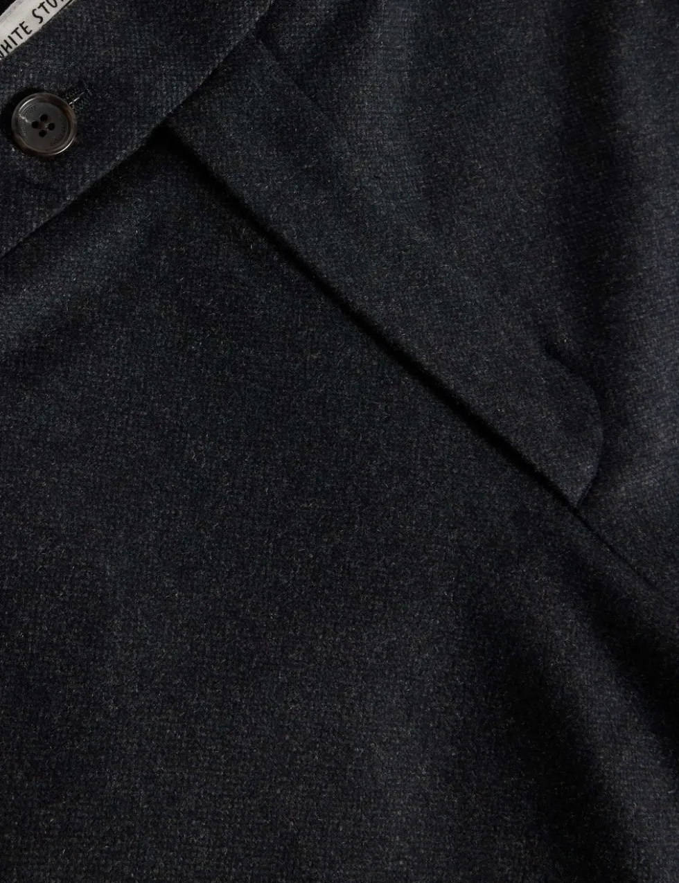 Regular Fit Wool Blend Trousers