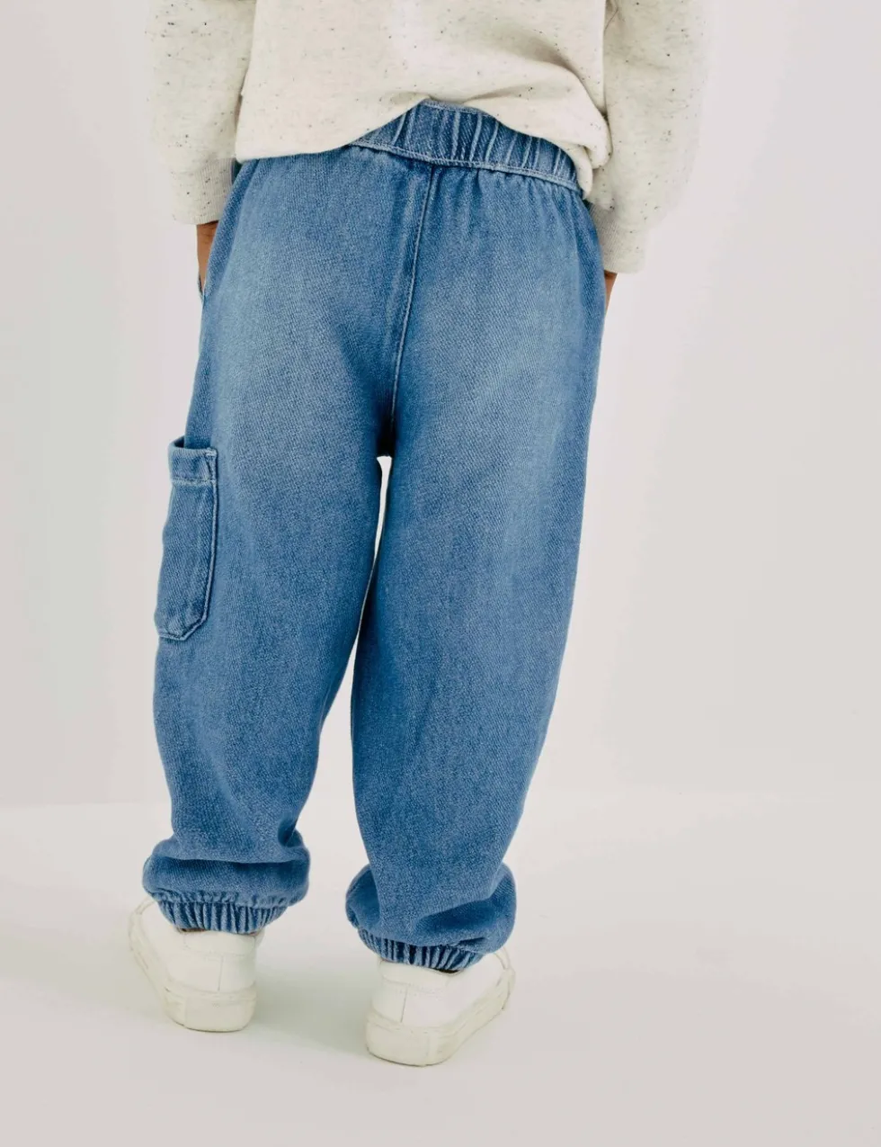 Relaxed Denim Cargo Jeans (2-8 Yrs)