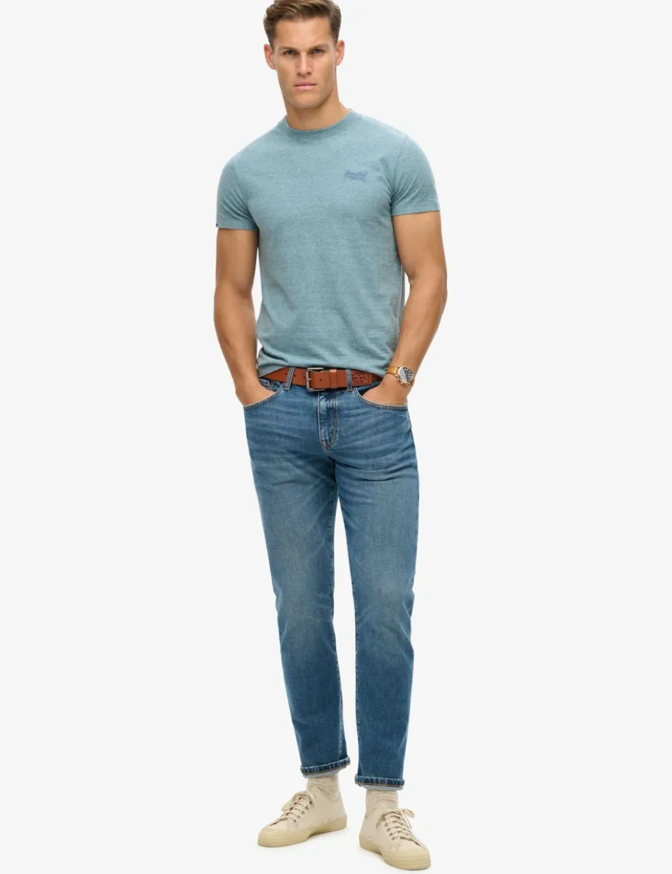 Relaxed Fit Cotton Textured T-Shirt