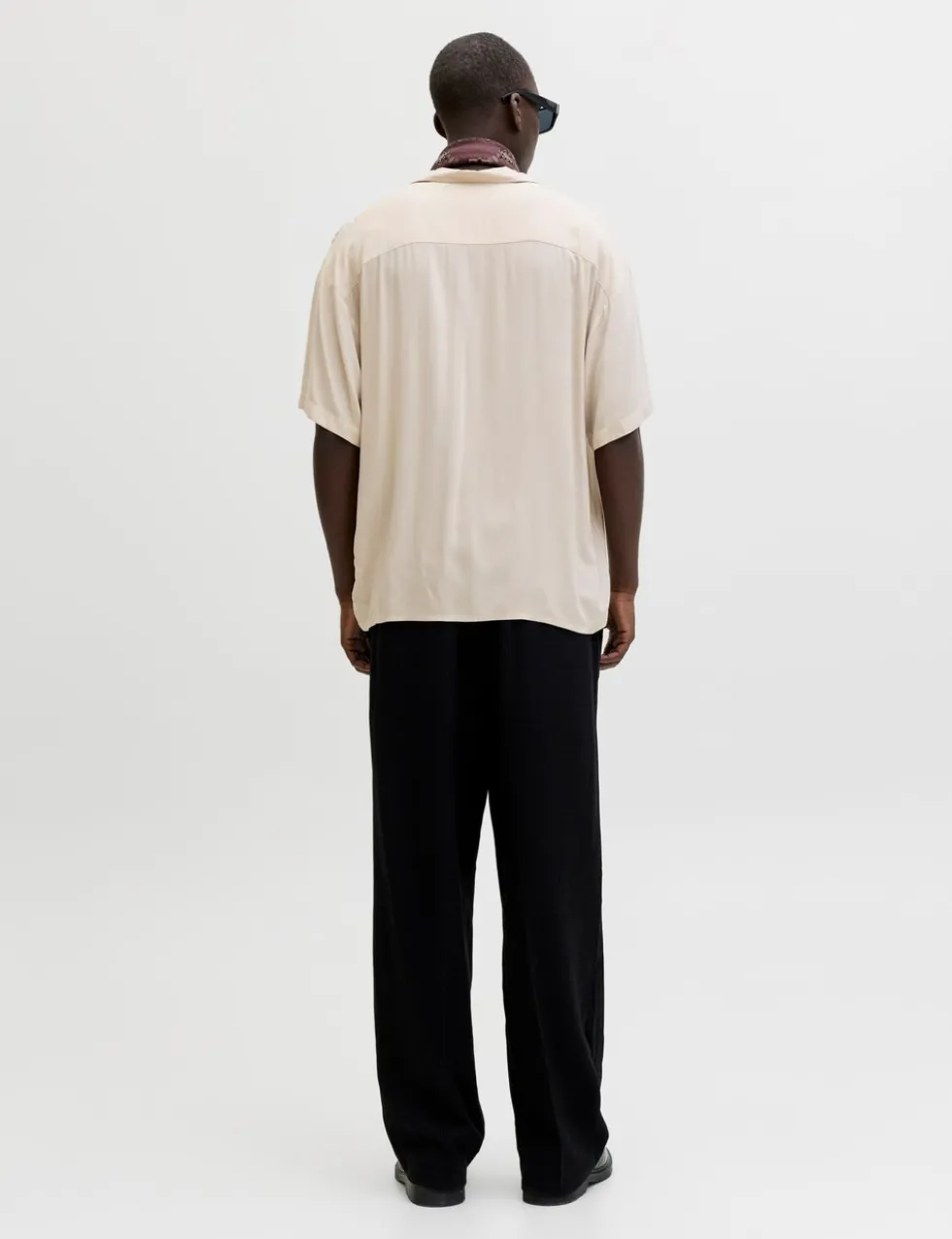 Relaxed Fit Camp Collar Short Sleeve Shirt
