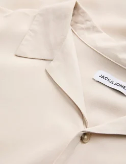 Relaxed Fit Camp Collar Short Sleeve Shirt