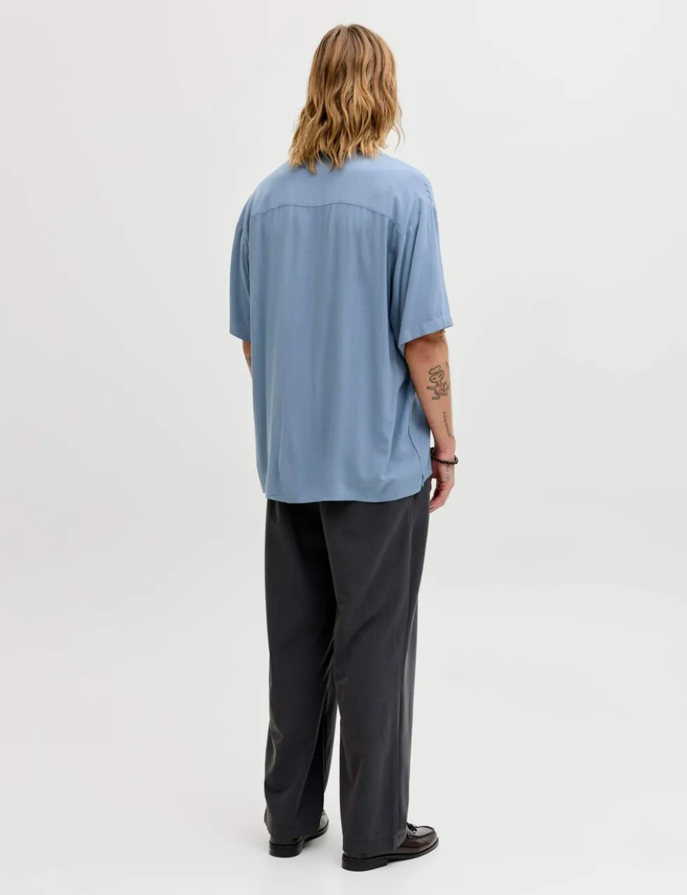 Relaxed Fit Camp Collar Short Sleeve Shirt