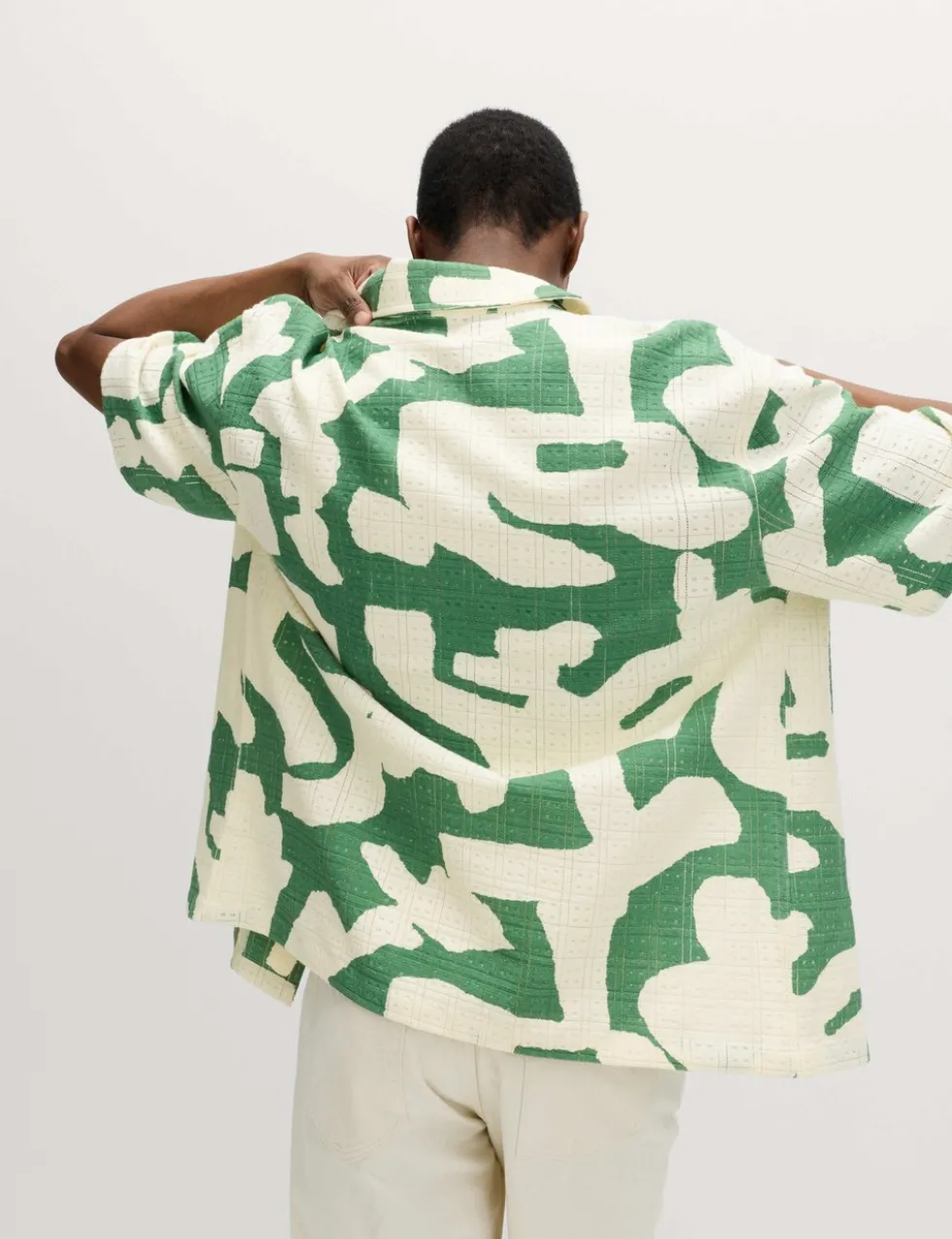 Relaxed Fit Cotton Rich Abstract Print Shirt