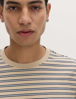 Relaxed Fit Cotton Rich Stripe T-Shirt