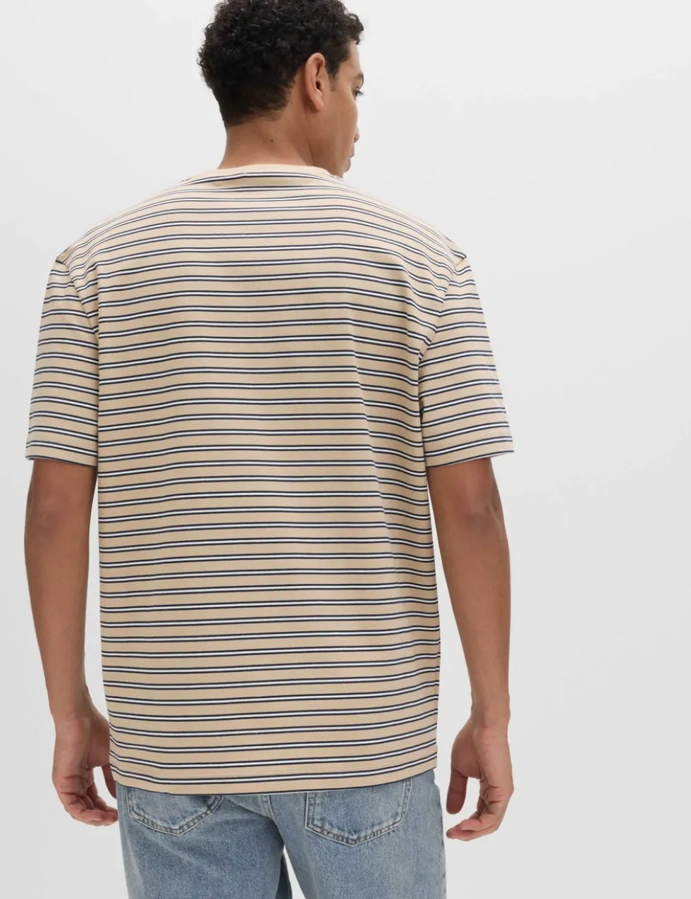 Relaxed Fit Cotton Rich Stripe T-Shirt