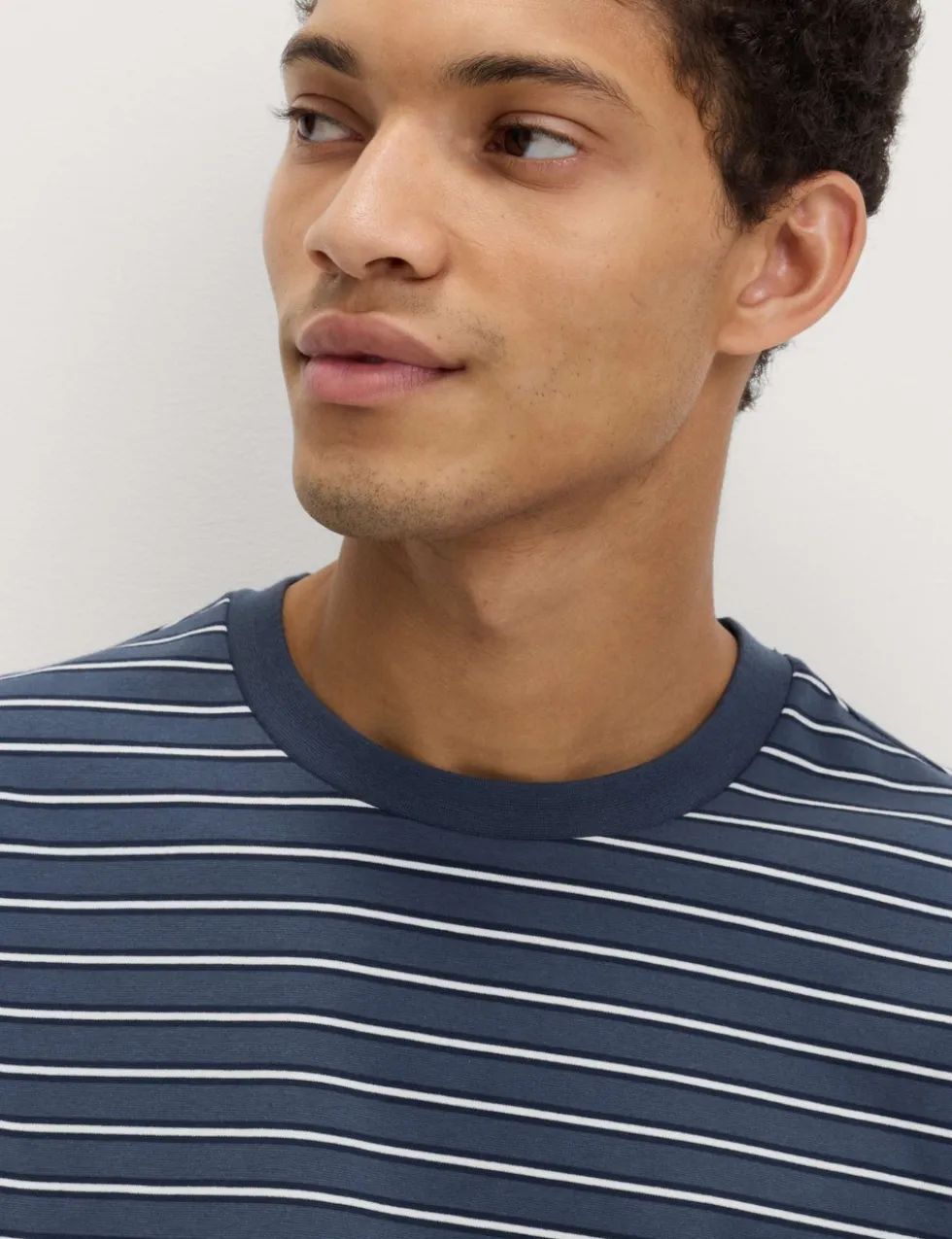 Relaxed Fit Cotton Rich Stripe T-Shirt