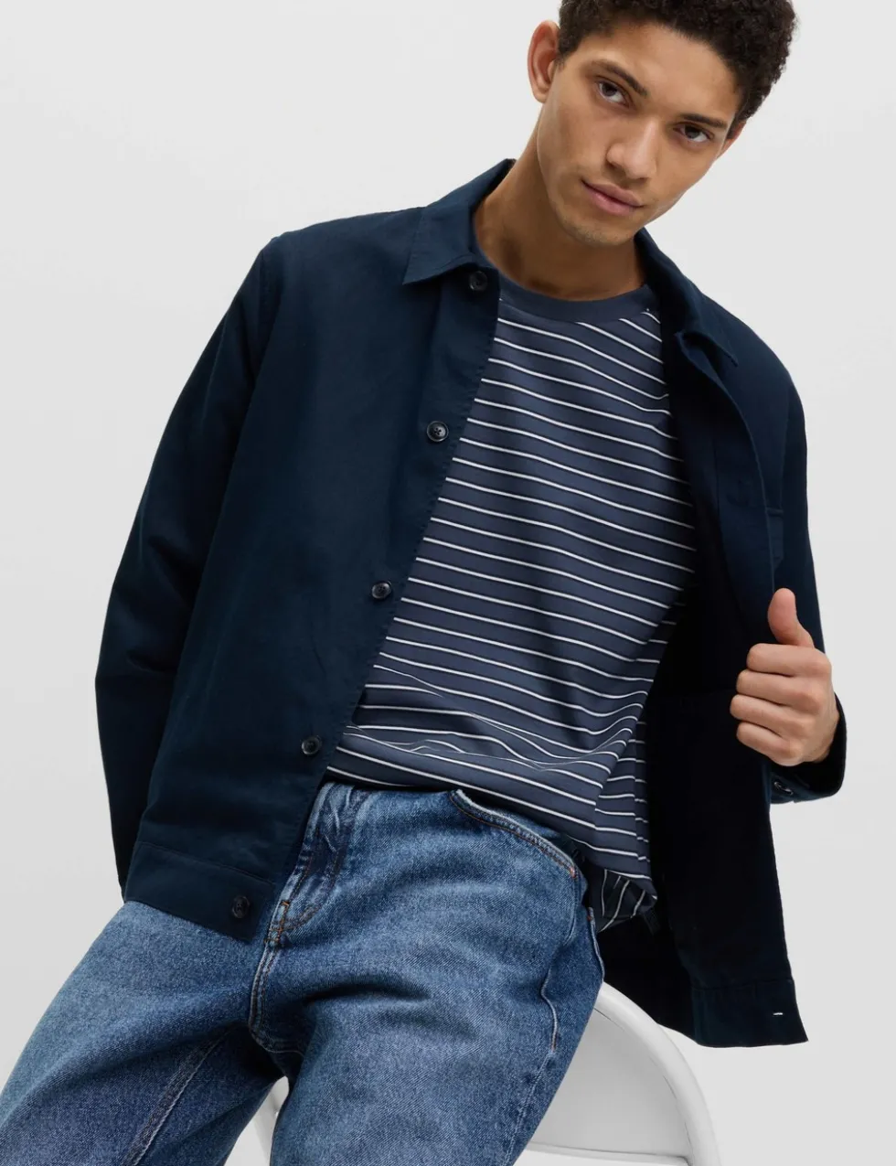 Relaxed Fit Cotton Rich Stripe T-Shirt