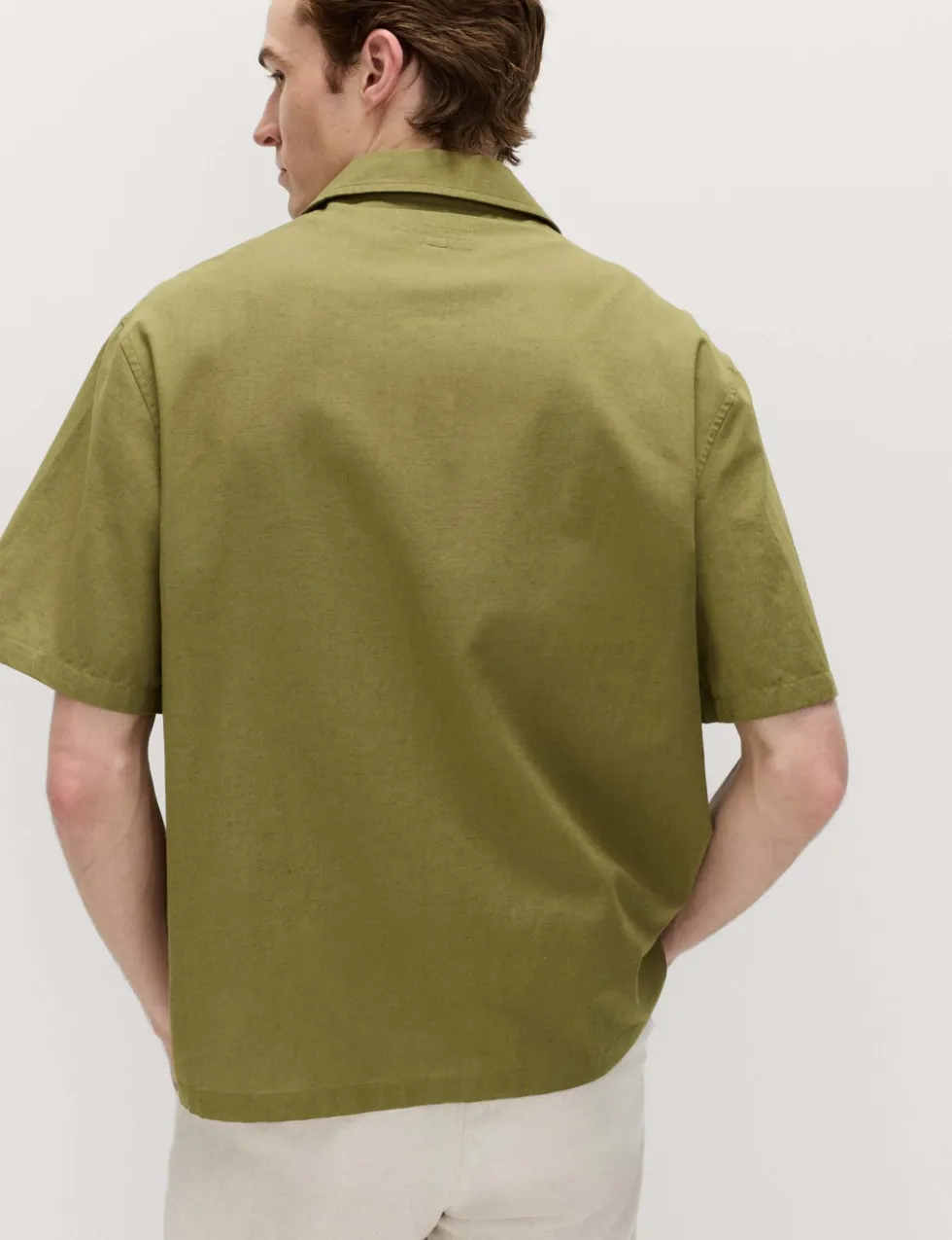 Relaxed Fit Cotton Rich Short Sleeve Shirt