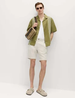 Relaxed Fit Cotton Rich Short Sleeve Shirt