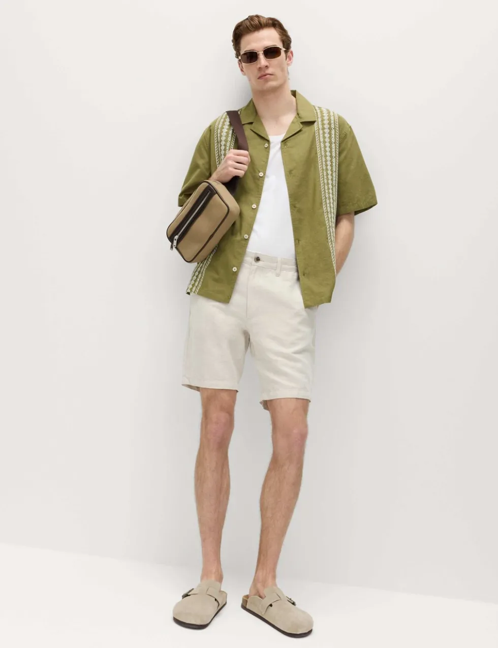 Relaxed Fit Cotton Rich Short Sleeve Shirt