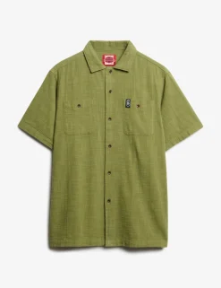 Relaxed Fit Cotton Rich Textured Shirt