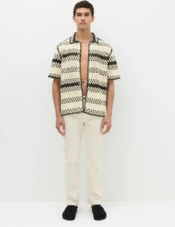 Relaxed Fit Knitted Polo Shirt
