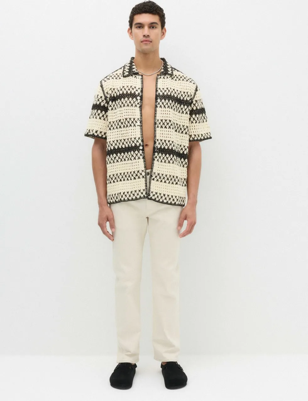 Relaxed Fit Knitted Polo Shirt