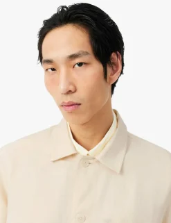 Relaxed Fit Linen Rich Twill Overshirt