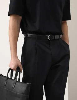 Relaxed Fit Lyocell Rich Pleat Front Trousers
