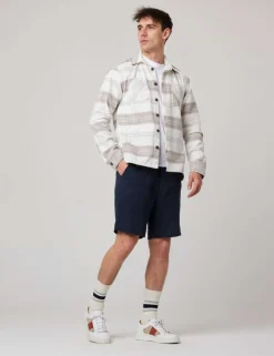 Relaxed Fit Pure Cotton Checked Overshirt