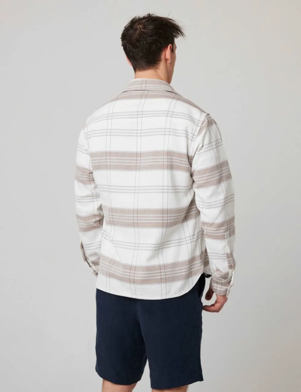 Relaxed Fit Pure Cotton Checked Overshirt