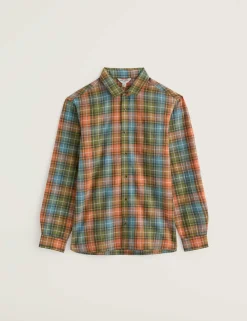 Relaxed Fit Pure Cotton Checked Shirt