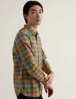 Relaxed Fit Pure Cotton Checked Shirt