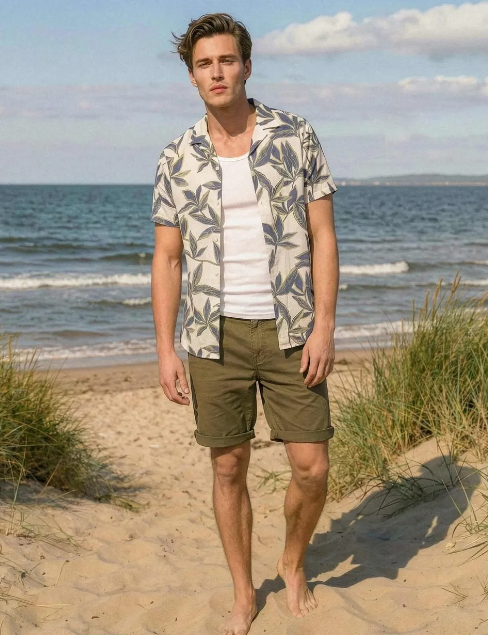 Relaxed Fit Pure Cotton Floral Shirt