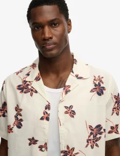 Relaxed Fit Pure Cotton Floral Shirt