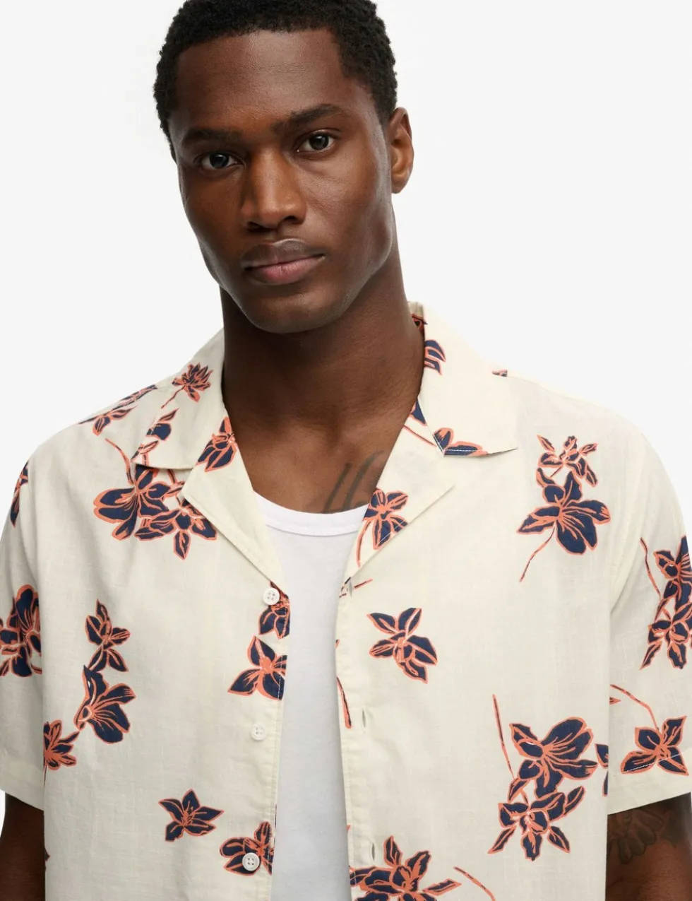 Relaxed Fit Pure Cotton Floral Shirt