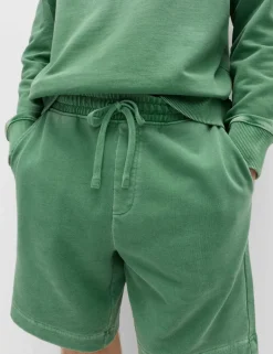 Relaxed Fit Pure Cotton Garment Dye Short