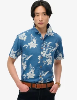 Relaxed Fit Pure Cotton Hawaiian Shirt