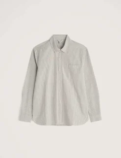 Relaxed Fit Pure Cotton Striped Shirt
