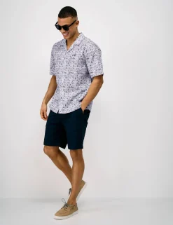 Relaxed Fit Pure Cotton Tropical Short Sleeve Shirt