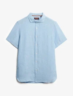 Relaxed Fit Pure Linen Embroidered Shirt
