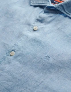 Relaxed Fit Pure Linen Embroidered Shirt
