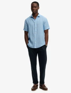 Relaxed Fit Pure Linen Short Sleeve Shirt