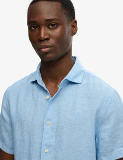 Relaxed Fit Pure Linen Short Sleeve Shirt