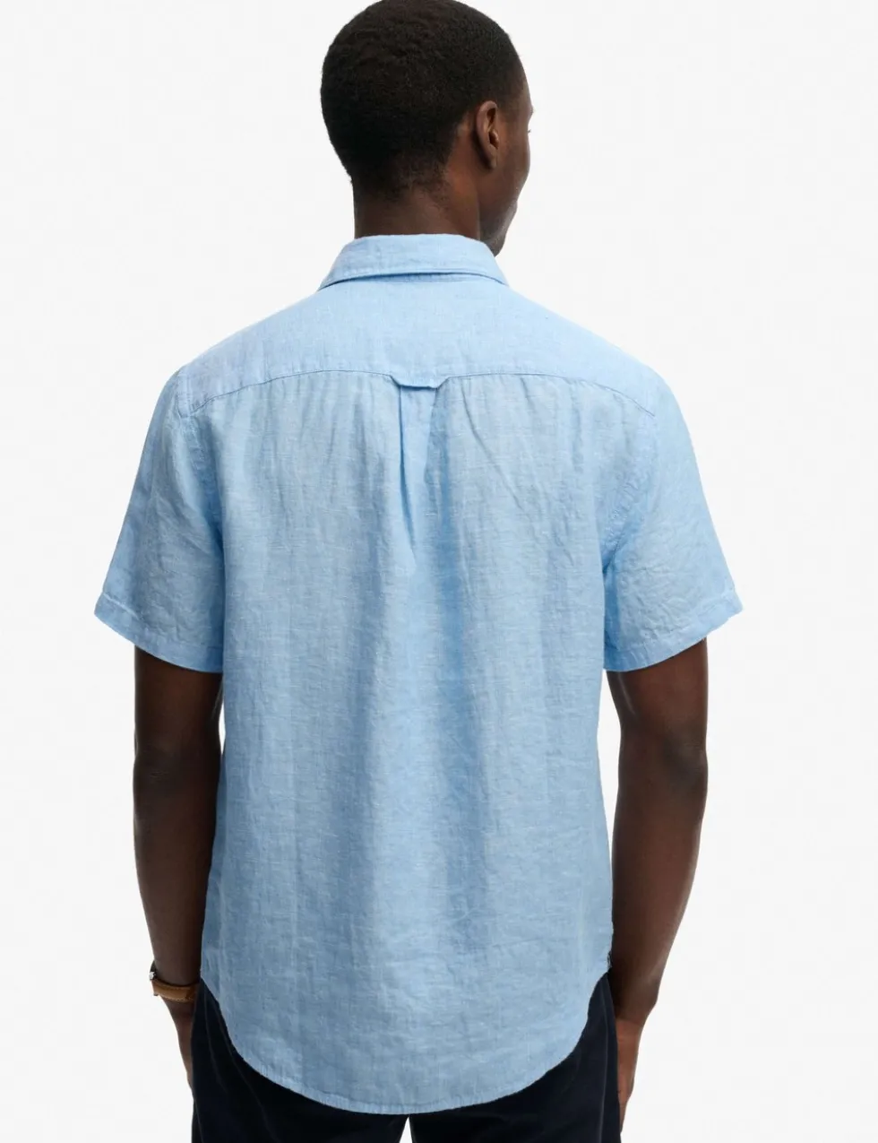 Relaxed Fit Pure Linen Short Sleeve Shirt