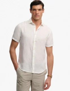 Relaxed Fit Pure Linen Short Sleeve Shirt